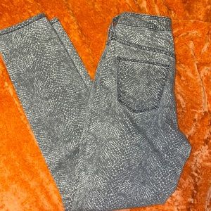 Animal printed jeans size 2